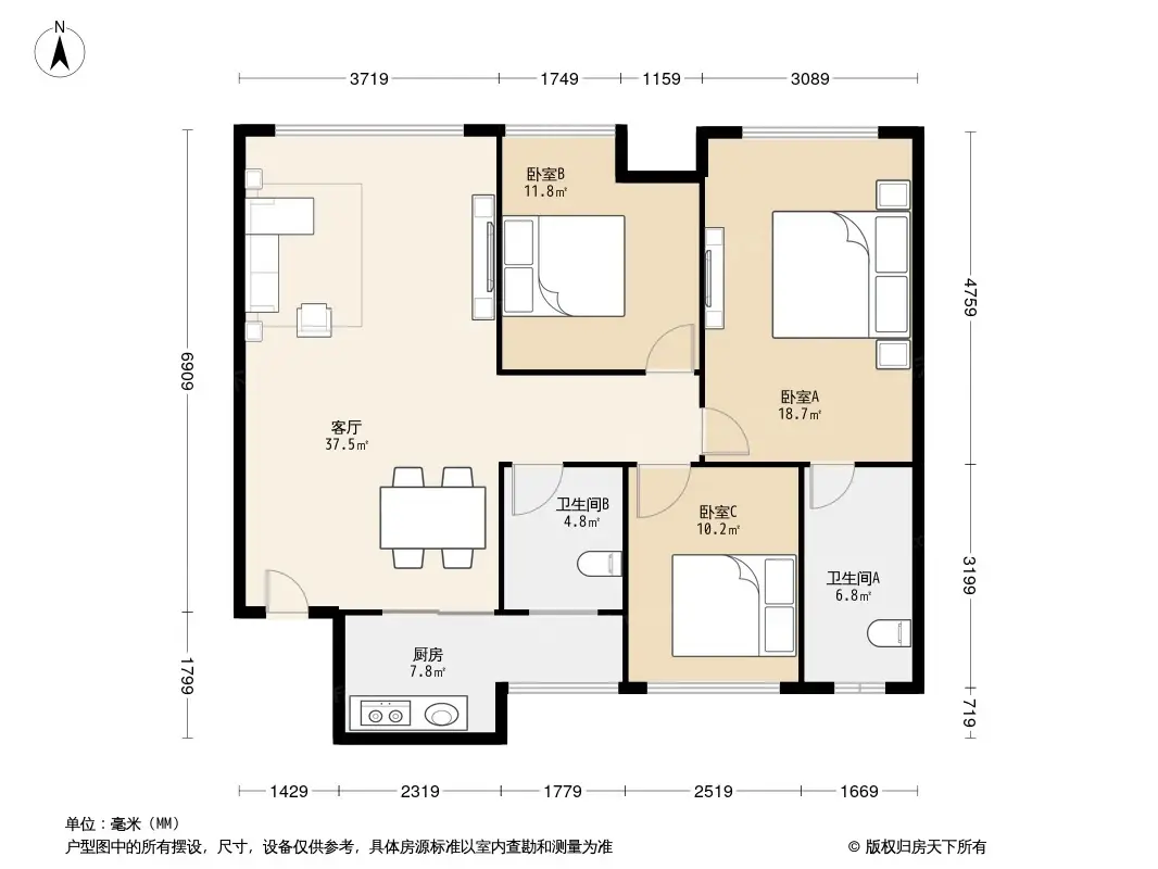 金座威尼谷户型-成都房天下