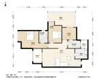 华润凤凰城三期3居室户型图