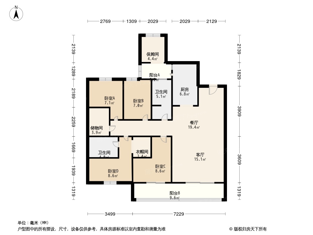 时代俊园户型图