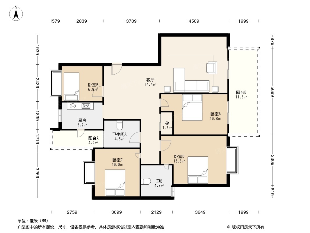 天润康园户型图