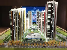 高区陆家嘴三件套景观房,270°转角落地窗。