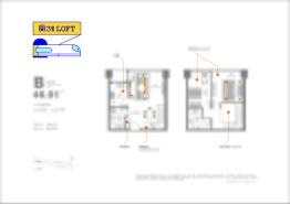 3号LOFT1室1厅1厨1卫建面46.01㎡