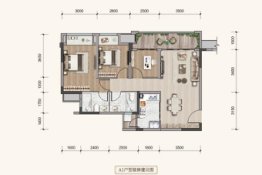 泊云府商铺3室2厅1厨2卫建面87.26㎡