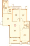 3室2厅1卫 115.29平米