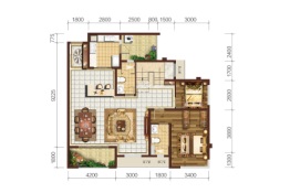 碧桂园云禧4室2厅1厨2卫建面183.00㎡