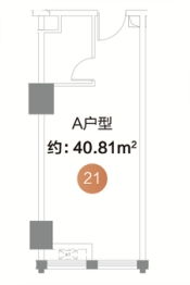 润和国际广场1室1厅1厨1卫建面40.81㎡