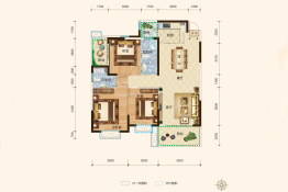 馨一·云城壹号3室2厅1厨2卫建面124.34㎡