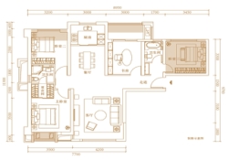 中骏·悦景府4室2厅1厨2卫建面126.00㎡