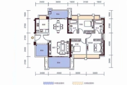 悦江府3室2厅1厨2卫建面115.85㎡