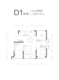 即墨青特城3室2厅1厨2卫建面120.00㎡