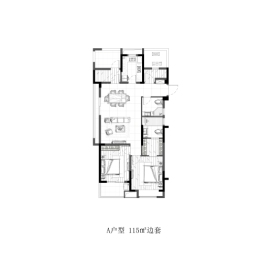 悦映城3室2厅1厨2卫建面115.00㎡