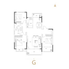 美景麓园3室2厅1厨2卫建面143.95㎡