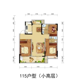 北京城房·珑熙庄园3室2厅1厨2卫建面115.00㎡
