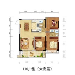 北京城房·珑熙庄园3室2厅1厨2卫建面110.00㎡