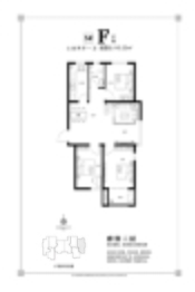 水岸学府3室2厅1厨1卫建面110.23㎡