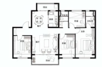 书香苑YJ140-6A户型