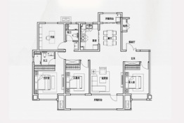 汇源·春晓观棠4室2厅1厨2卫建面148.00㎡