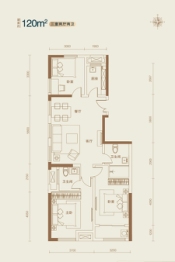 逸家公馆3室2厅1厨2卫建面120.00㎡