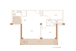 广隆御海尊邸3室2厅1厨2卫建面95.00㎡