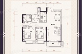 三和名仕城3室2厅1厨1卫建面100.00㎡