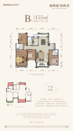 新希望锦麟府4室2厅1厨3卫建面155.00㎡