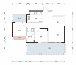 智祥名苑2室2厅1厨1卫建面94.00㎡