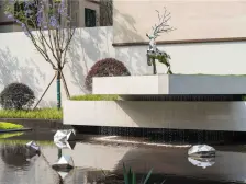 上叠清水,前后中庭,带露台,住家安静