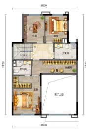 中国铁建·西派国际4室3厅1厨3卫建面215.00㎡