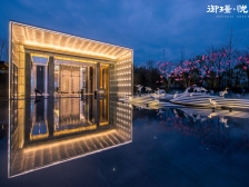 视野开阔玻璃幕墙横厅3房,光线好前后朝中庭安静