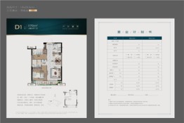 禹洲·璟阅城（学府1号）2室2厅1卫建面70.00㎡