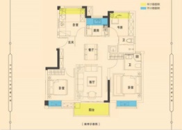 南平正荣悦璟湾4室2厅1厨2卫建面89.00㎡