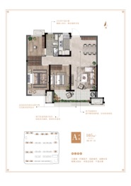 五岳风华3室2厅1厨1卫建面105.00㎡