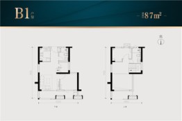 禹洲·璟阅城（学府1号）3室2厅1厨2卫建面87.00㎡