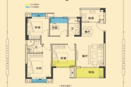 南平正荣悦璟湾4室2厅1厨2卫建面107.00㎡