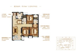 中南熙悦3室2厅1厨2卫建面118.00㎡