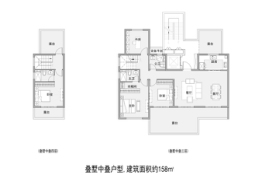 新城·金樾门第4室2厅1厨3卫建面158.00㎡