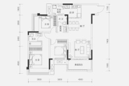 金科海成集美江畔3室2厅1厨2卫建面117.24㎡