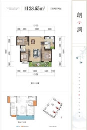 北大资源颐和翡翠府3室2厅1厨2卫建面128.65㎡