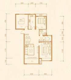 特变·世纪广场3室2厅1厨2卫建面135.75㎡