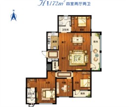 海尔产城创云锦公园4室2厅1厨2卫建面172.00㎡