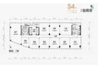 S4栋建面64平-210平写字楼户型图