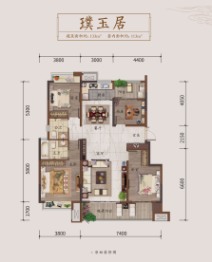 联发君领西城4室2厅1厨2卫建面133.00㎡