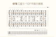 太原天铂C座5-10F户型平层图