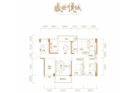 盛世悦城7#楼1单元01号房 4房2厅2卫 建面约152.88㎡