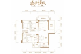 盛世悦城3室2厅1厨2卫建面125.51㎡