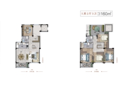 森语苑5室2厅1厨3卫建面160.00㎡