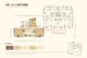 二区4栋13-15F平层图