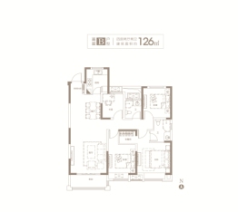 淮南中南漫悦湾4室2厅1厨2卫建面126.00㎡