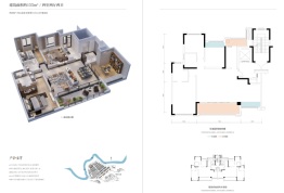 橙珲随园4室2厅1厨2卫建面155.00㎡