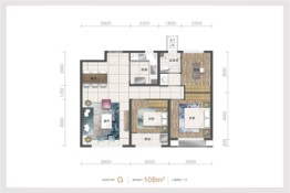 财富壹号3室2厅1厨1卫建面108.00㎡